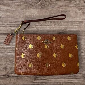 Coach Charlie Pouch with apple print